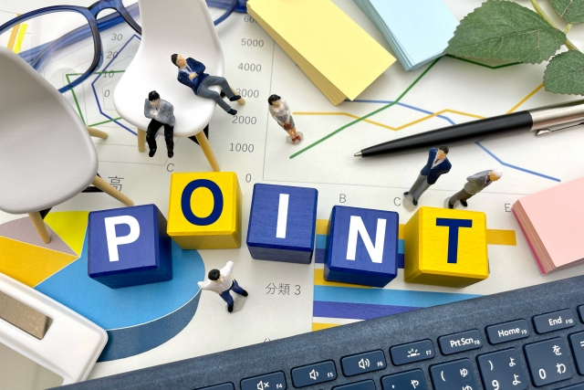 POINTと書かれたブロック